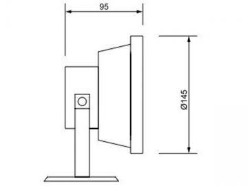 ضوء تحت المياه DIP LED