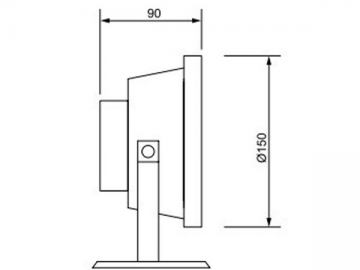 ضوء تحت المياه DIP LED