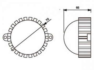 مصدر النقطة LED DIP