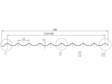 صفائح التسقيف UPVC <small>(صفيحة السقف البلاستيكية 1088mm)</small>