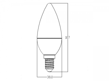 لمبات LED شمعية